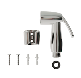 Gatilho para Ducha Higiênica Aquaflex com Suporte - Cromado