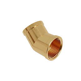 Joelho 45º de Latão sem Cromagem - Rosca Fêmea 3/4